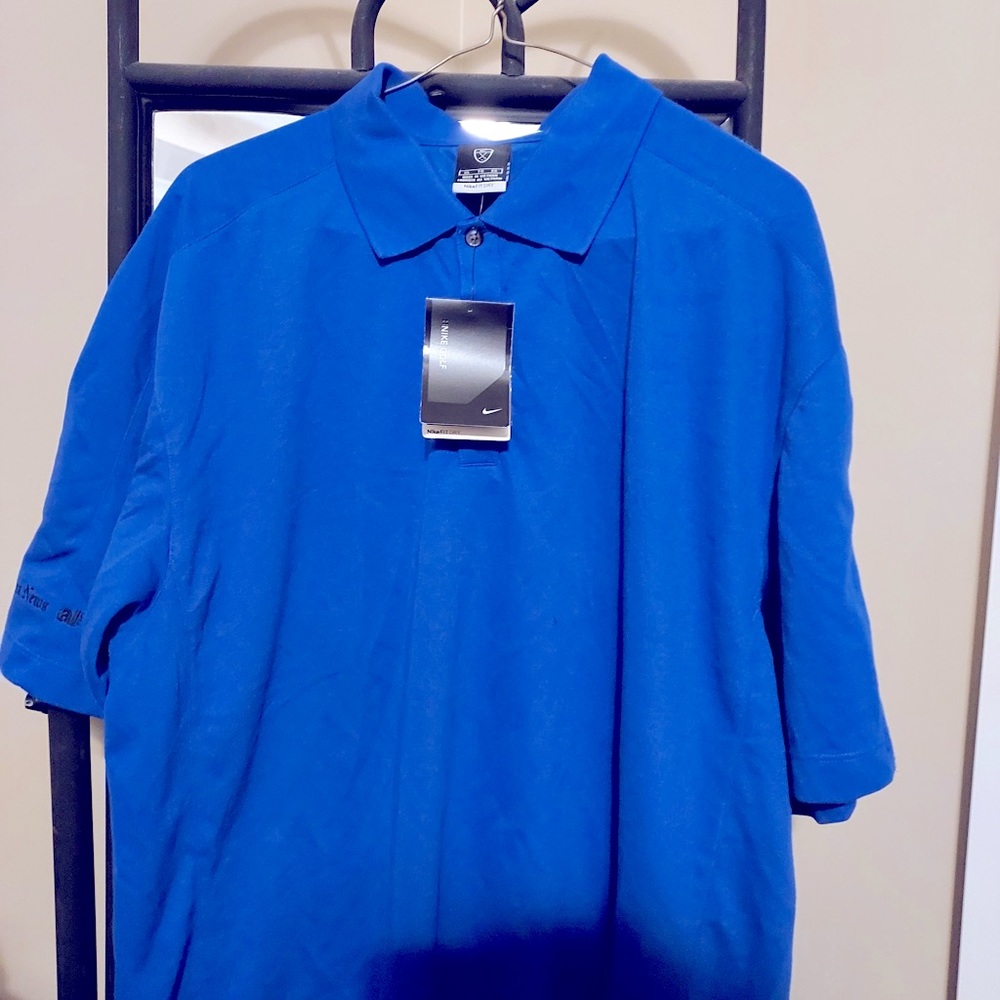 Mens Blue Nike polo shirt